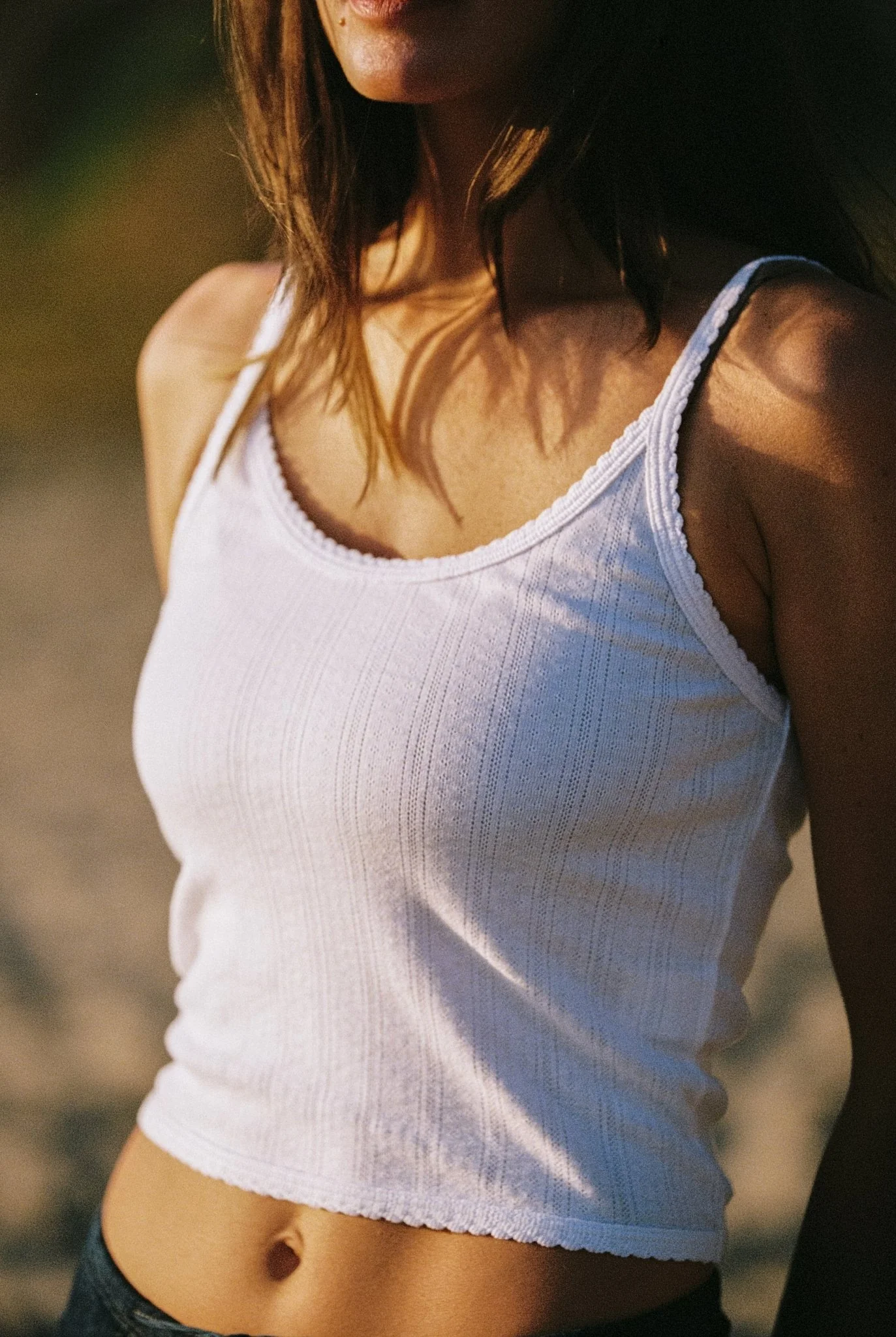 Cropped Ribbed Cami