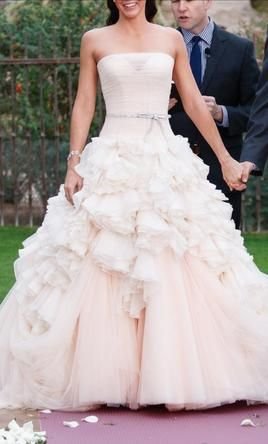 Mark Zunino Blush Wedding Dress